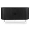 Mebel Elite Комод Trish 140 см, двухдверный, с выдвижными ящиками, чёрный, ME.TRISH/CZ/KOM140 - Home Club, изображение 5