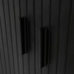 Mebel Elite Комод Trish 140 см, двухдверный, с выдвижными ящиками, чёрный, ME.TRISH/CZ/KOM140 - Home Club, изображение 6