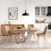 Mebel Elite Стол Clark, раскладной, 120–160 см, дуб «Artisan»/«Кашмир», PM.DUBAJ/A/KASZ/S - Home Club, изображение 2