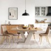 Mebel Elite Стол Clark, раскладной, 120–160 см, дуб «Artisan»/«Кашмир», PM.DUBAJ/A/KASZ/S - Home Club, изображение 3