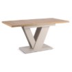 Mebel Elite Стол Clark, раскладной, 120–160 см, дуб «Artisan»/«Кашмир», PM.DUBAJ/A/KASZ/S - Home Club, изображение 5