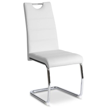Mebel Elite Стілець Lopez, білий, екошкіра, ME.LOPEZ/B/CH/E/K - Home Club