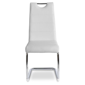 Mebel Elite Стілець Lopez, білий, екошкіра, ME.LOPEZ/B/CH/E/K - Home Club