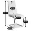 Mebel Elite Стул Lopez, белый, экокожа, ME.LOPEZ/B/CH/E/K - Home Club, изображение 5