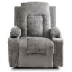 Mebel Elite Раскладной массажный кресло Box, серый велюр, ME.BOX/P/V/FW - Home Club, изображение 3