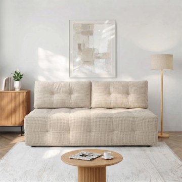Mebel Elite Раскладной диван Morana кремового цвета из шенила, COM.VERA/FLOW3/SOF - Home Club