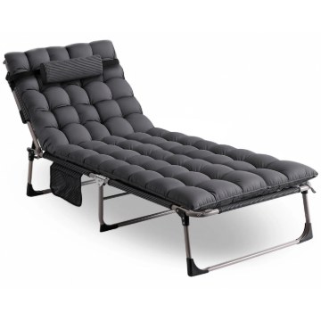 Mebel Elite Садовий шезлонг «Польове ліжко» Venus, сірий, ME.VENUS/P/T/LOZ - Home Club
