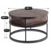 Mebel Elite Столик Astur «Орех/Чёрный», ME.ASTUR/O/CZ/L - Home Club, изображение 7
