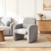 Mebel Elite Кресло для отдыха Togo, серого цвета, из ткани «букле», ME.TOGO/P/TB/FW - Home Club, изображение 2