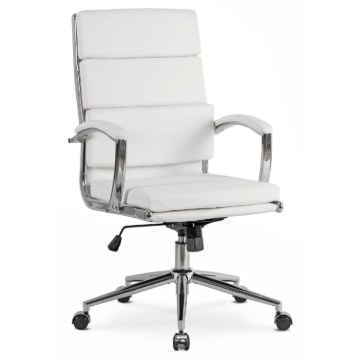 Mebel Elite Вращающееся кресло Camilo, белый цвет, экокожа, ME.CAMILO/B/E/FO - Home Club