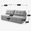 Mebel Elite Раскладной диван Morana, серый, COM.VERA/VERITA81/SOF - Home Club, изображение 8