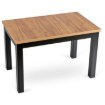 Mebel Elite Стіл Skubi, розкладний, 120–160 см, дуб Craft/чорний, W.SKUBI/DC/CZ/S - Home Club, Зображення 4
