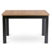 Mebel Elite Стіл Skubi, розкладний, 120–160 см, дуб Craft/чорний, W.SKUBI/DC/CZ/S - Home Club, Зображення 5