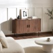 Mebel Elite Комод Trish 140 см, двухдверный, с выдвижными ящиками, орех, ME.TRISH/O/KOM140 - Home Club, изображение 2