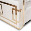 Mebel Elite Кресло Pallazo 1S кремово-золотистого цвета, ME.PALLAZO1S/KR/ZL/V/FW - Home Club, изображение 7