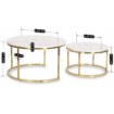 Mebel Elite Набор столиков Olis Max «Мрамор золотой», ME.MAXOLIS/M/ZL/L - Home Club, изображение 6