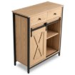 Mebel Elite Комод с ящиками Cole 70 см, дуб/чёрный, ME.COLE/D/CZ/KOM - Home Club, изображение 3