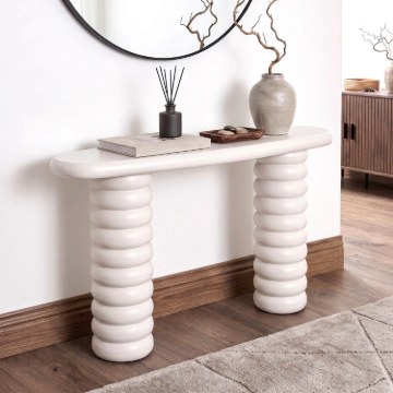 Mebel Elite Консоль для прихожей Gaston, белая, ME.GASTON/MB/B - Home Club