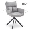 Mebel Elite Вращающееся кресло Paul, серого цвета, ME.PAUL/P/CZ/T/K - Home Club
