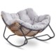 Mebel Elite Крісло-гойдалка Elton, сіре, ME.ELTON/P/T/FW - Home Club