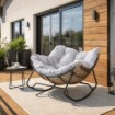 Mebel Elite Кресло-качалка Elton, серого цвета, ME.ELTON/P/T/FW - Home Club, изображение 2