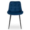 Mebel Elite Стілець Chris, темно-синій, велюровий, ME.CHRIS/GR/CZ/V/K - Home Club, Зображення 3