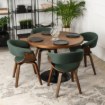 Mebel Elite Стул Gary 2, зеленый/орех, ME.GARY2/Z/O/T/DG/K - Home Club, изображение 3