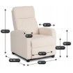 Mebel Elite Раскладной кресло Danny кремового цвета из букле, ME.DANNY/KR/TB/FW - Home Club, изображение 11