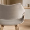 Mebel Elite Стілець Luise, бежевий, велюровий, ME.LUISE/BZ/DZ/V/DG/K - Home Club, Зображення 4