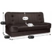 Mebel Elite Раскладной диван Piano 2, коричневый, PPHUE.DOROTKA2/VELURO7/WER - Home Club, изображение 7