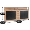 Mebel Elite Комод Blago 190 см, дуб Artisan/чёрный, W.LUNA/DA/CZ/KOM4D4S - Home Club, изображение 8