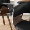 Mebel Elite Стул Gary из экокожи, черный/орех, ME.GARY/CZ/O/DG/E/K - Home Club, изображение 4