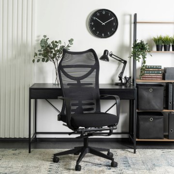 Mebel Elite Вращающееся кресло Acton, эргономичное, чёрное, ME.ACTON/CZ/T/FO - Home Club