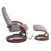 Mebel Elite Массажное кресло Cano с подогревом и подставкой для ног, серое, тканевое, ME.CANO/P/T/FW - Home Club, изображение 6