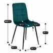 Mebel Elite Стул Peru, бирюзовый, велюровый, ME.PERU/T/V/K - Home Club, изображение 6