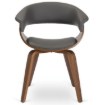 Mebel Elite Стул Gary из экокожи, серый/орех, ME.GARY/P/O/DG/E/K - Home Club, изображение 2