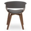 Mebel Elite Стул Gary из экокожи, серый/орех, ME.GARY/P/O/DG/E/K - Home Club, изображение 4