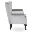 Mebel Elite Кресло Mallo, серое, велюровое, ME.MALLO/P/V/FW - Home Club, изображение 4