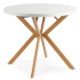 Mebel Elite Стол Dorian, раскладной, 80–160 см, белый/золотой дуб, ME.DORIAN/B/DREW/S - Home Club