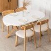 Mebel Elite Стол Dorian, раскладной, 80–160 см, белый/золотой дуб, ME.DORIAN/B/DREW/S - Home Club, изображение 3