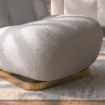 Mebel Elite Кресло для отдыха Sonny, вращающееся, серого цвета, из ткани «букле», ME.SONNY/P/ZL/TB/FW - Home Club, изображение 4