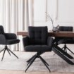 Mebel Elite Вращающееся кресло Akita, чёрное, из вельвета, ME.AKITA/CZ/SZTR/K - Home Club, изображение 3