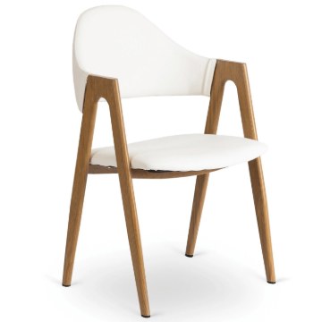 Mebel Elite Стул Willy, белый, экокожа, ME.WILLY/B/E/K - Home Club