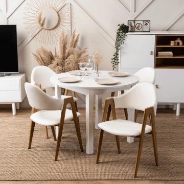 Mebel Elite Стул Willy, белый, экокожа, ME.WILLY/B/E/K - Home Club