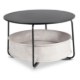 Mebel Elite Столик Dora, чёрный/бежевый, ME.DORA/CZ/BZ/L - Home Club