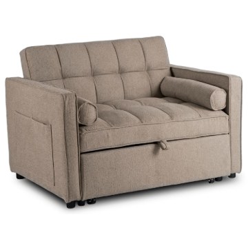 Mebel Elite Розкладне крісло Corra для сну, темно-бежеве, ME.CORRA/CBZ/T/SOF - Home Club