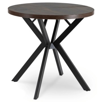 Mebel Elite Стол Dorian, раскладной, 80–160 см, орех/чёрный, ME.DORIAN/O/CZ/S - Home Club