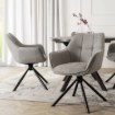 Mebel Elite Вращающееся кресло Peony 2, серого цвета, ME.PEONY2/P/T/K - Home Club, изображение 2