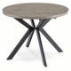 Mebel Elite Стіл Lukas, розкладний, 100–250 см, бетон/чорний, ME.LUKAS/BET/CZ/S - Home Club
