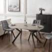 Mebel Elite Стіл Lukas, розкладний, 100–250 см, бетон/чорний, ME.LUKAS/BET/CZ/S - Home Club, Зображення 3